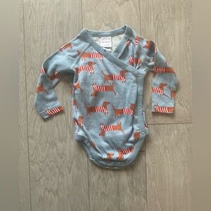Hanna Andersson Dachshund Snap Bodysuit, S: 6-12 MO